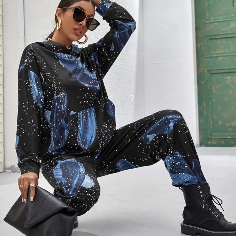 Shien Galaxy Graphic Sweat Suit